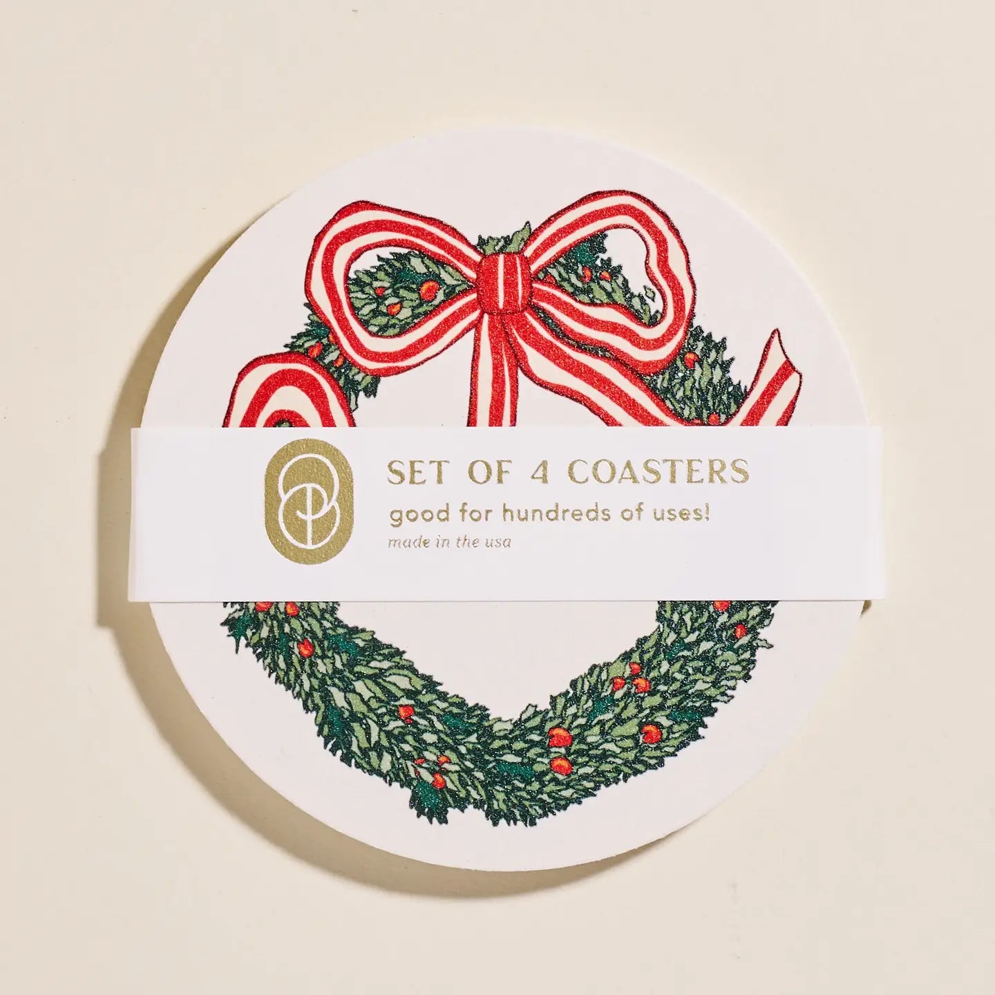 Holiday Wreath Coasters image 0