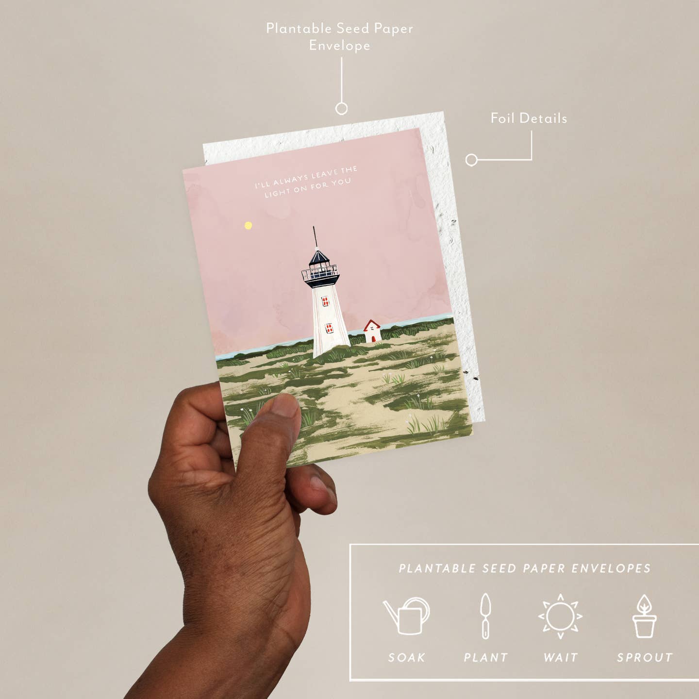 Lighthouse - Love & Friendship Card image 1