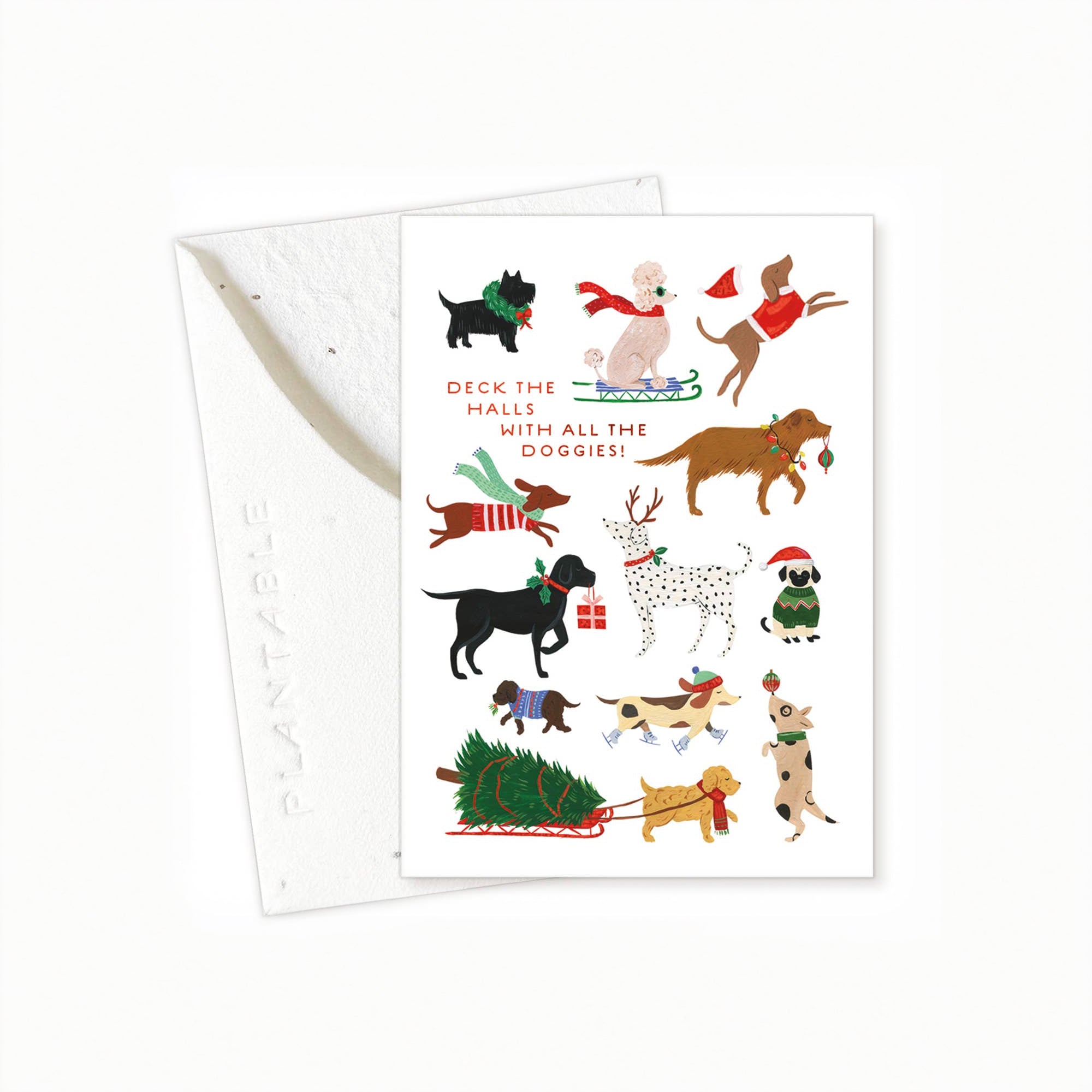 12 Dogs of Christmas - Holiday Card (Mini) image 0