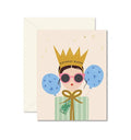 Birthday Queen Brunette Greeting Card image 0