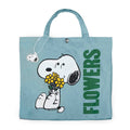 Snoopy Vintage Market Tote - Snoopy Flowers