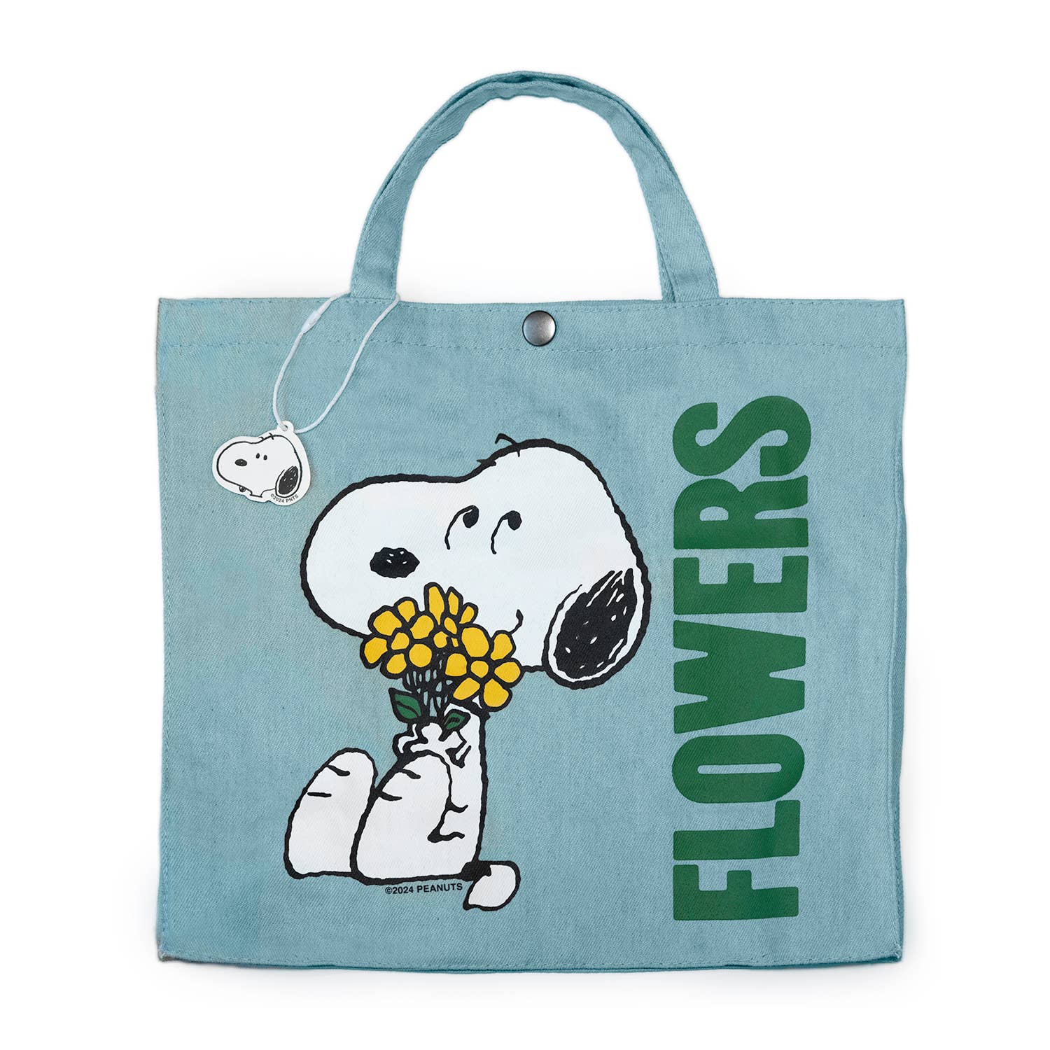 Snoopy Vintage Market Tote - Snoopy Flowers