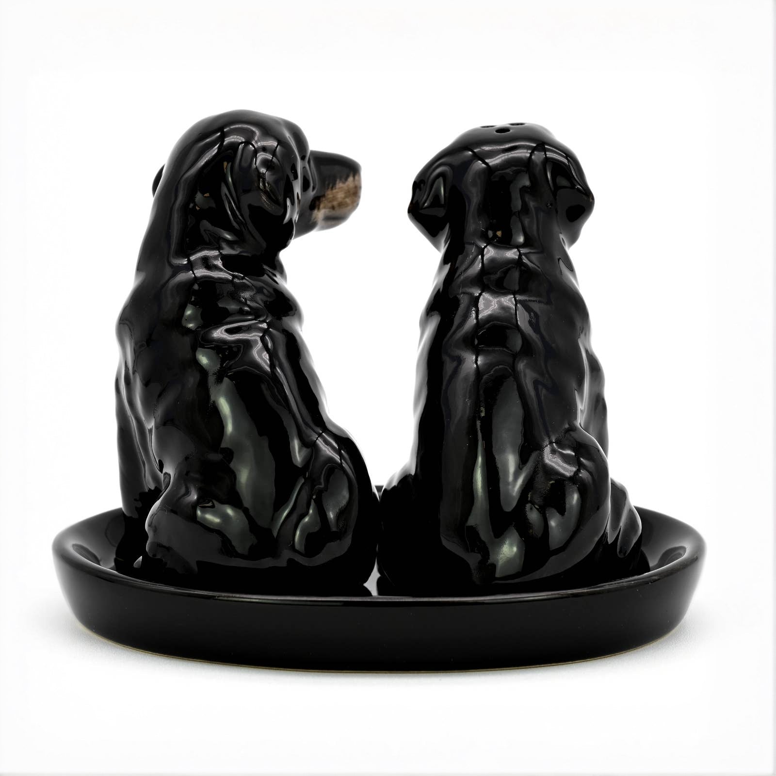Salt and Pepper Shaker - Black Labrador image 2