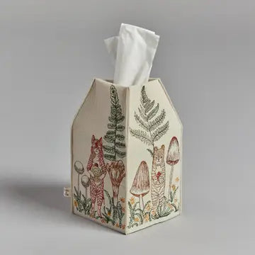 Mushrooms and Ferns Tissue Box Cover image 0