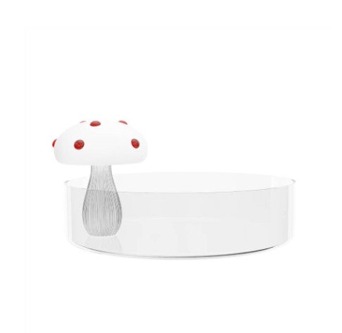 Alice Saucer - White Mushroom w/ Red Dots image 0