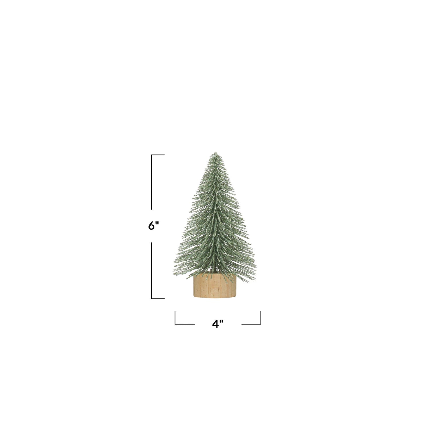 Tree w/ Glitter & Wood Base image 2
