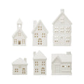 Stoneware Bisque Houses w/ LED Lights  image 0