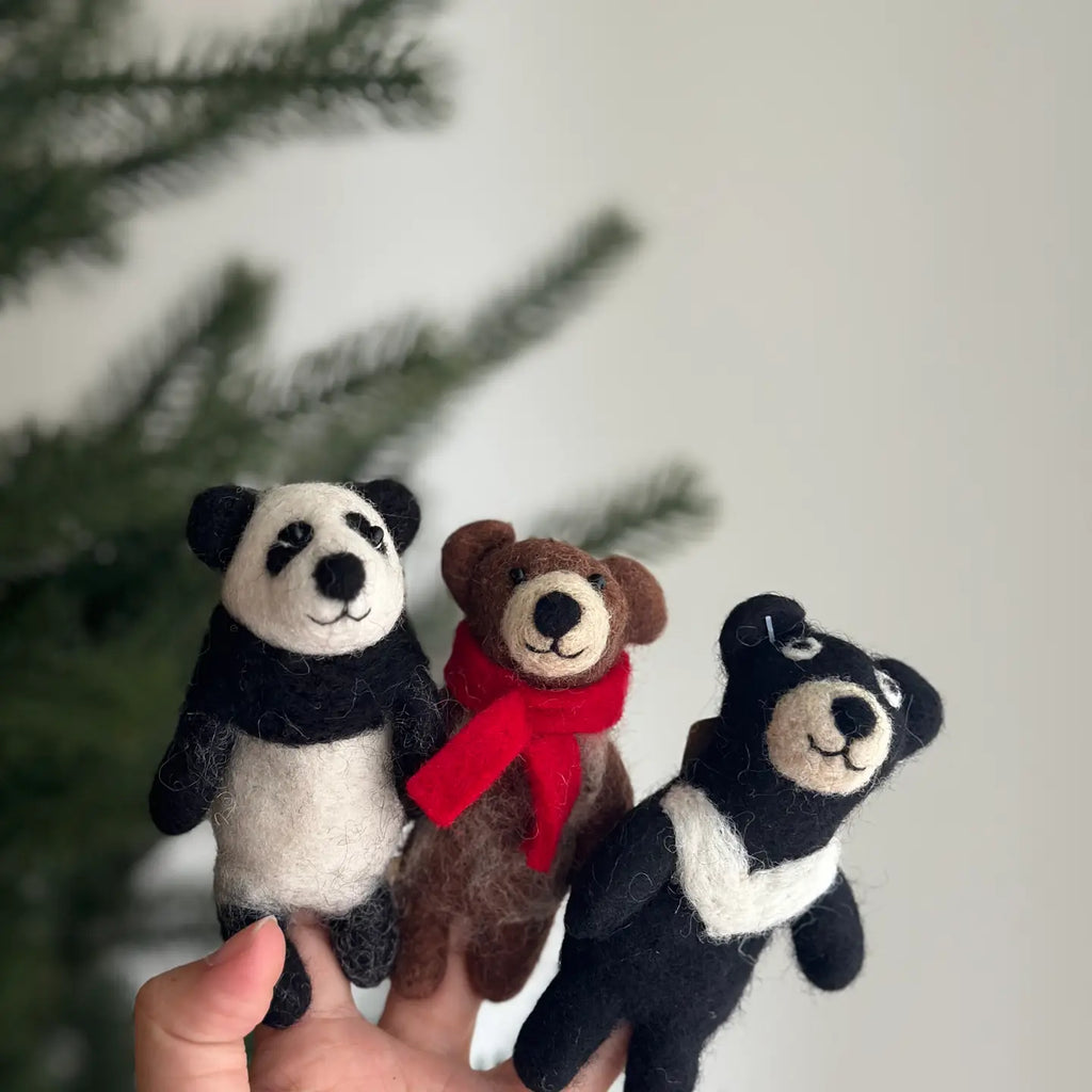 Felt Finger Puppet - Bear & Panda image 6