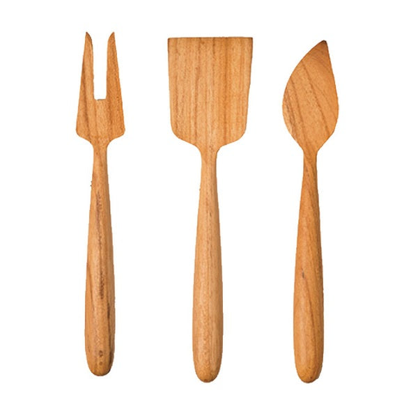 Teak Cheese Set of 3 image 0