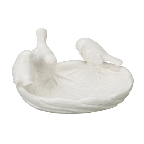 Ceramic Leaf Dish with Birds image 0