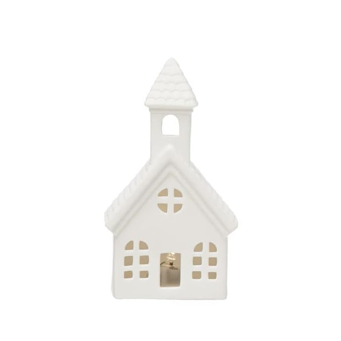 Stoneware Bisque Houses w/ LED Lights  image 7