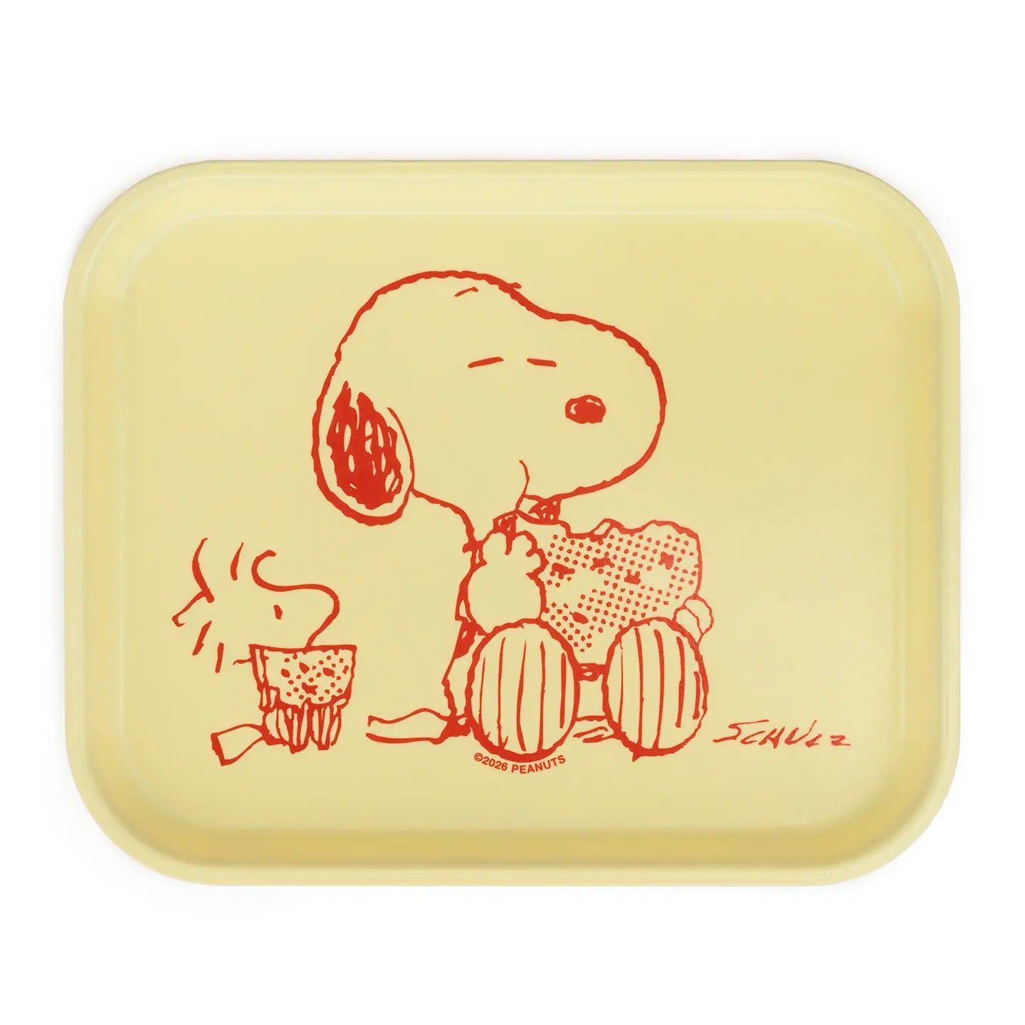 Peanuts Tray - Snoopy & Woodstock Watermelon image 0