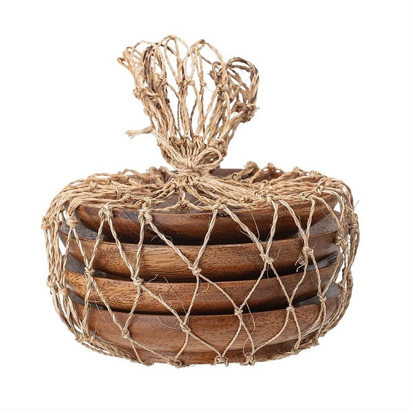 Round Wood Plates image 0