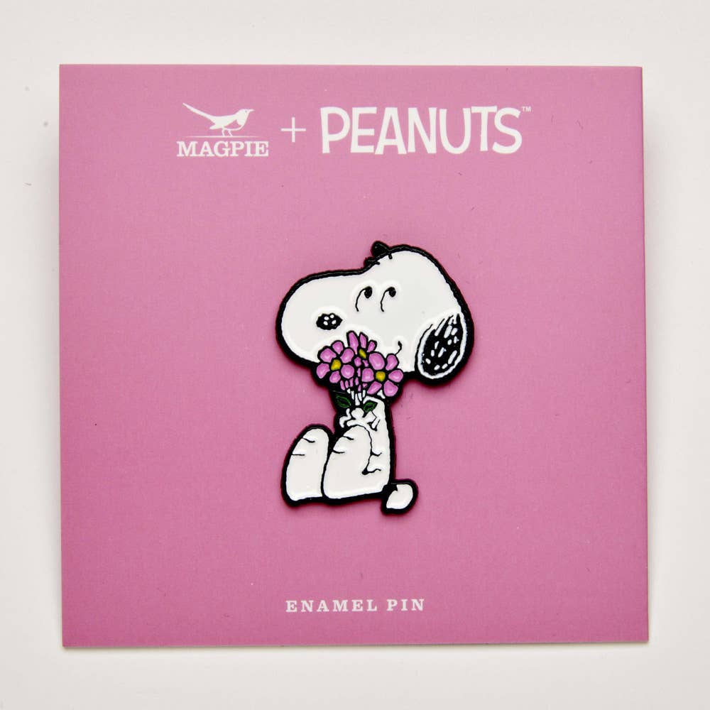 Peanuts Pin - Flowers