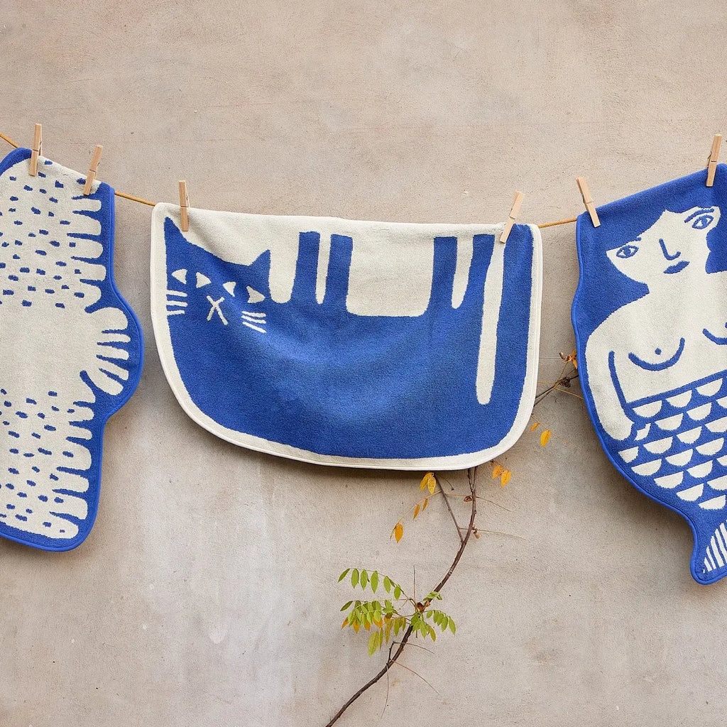Lazy Cat Bath Mat image 1