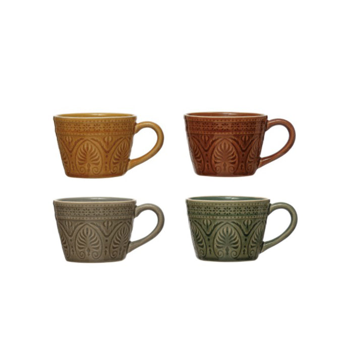 Debossed Stoneware Mug image 0