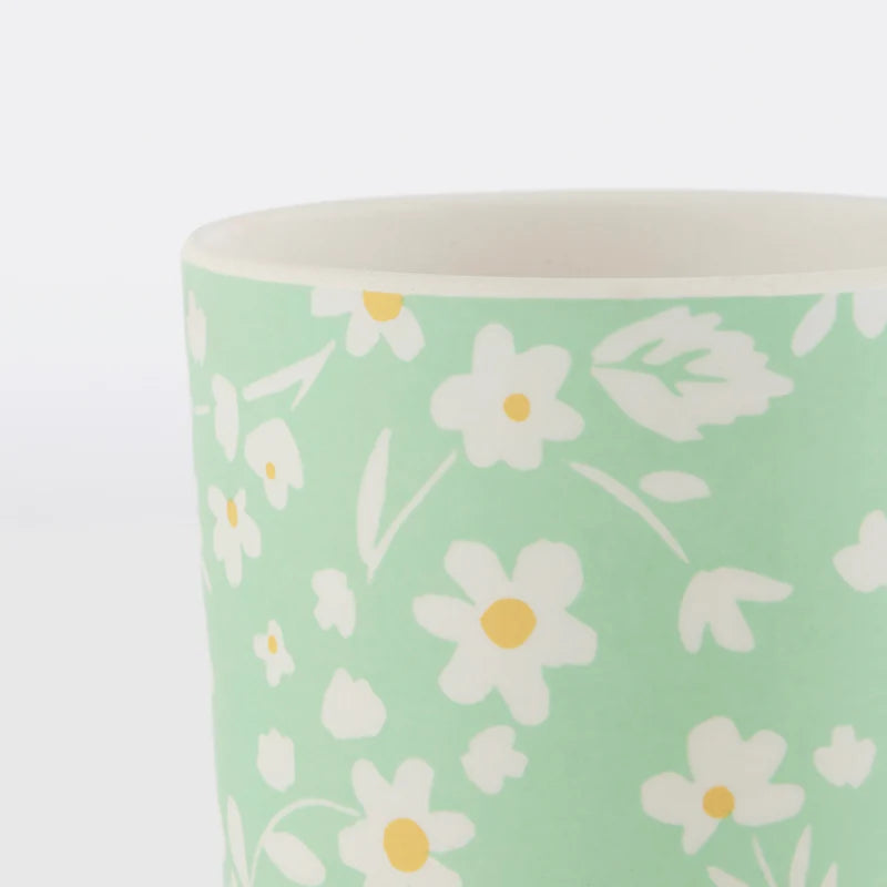 Floral Bamboo Cups image 3