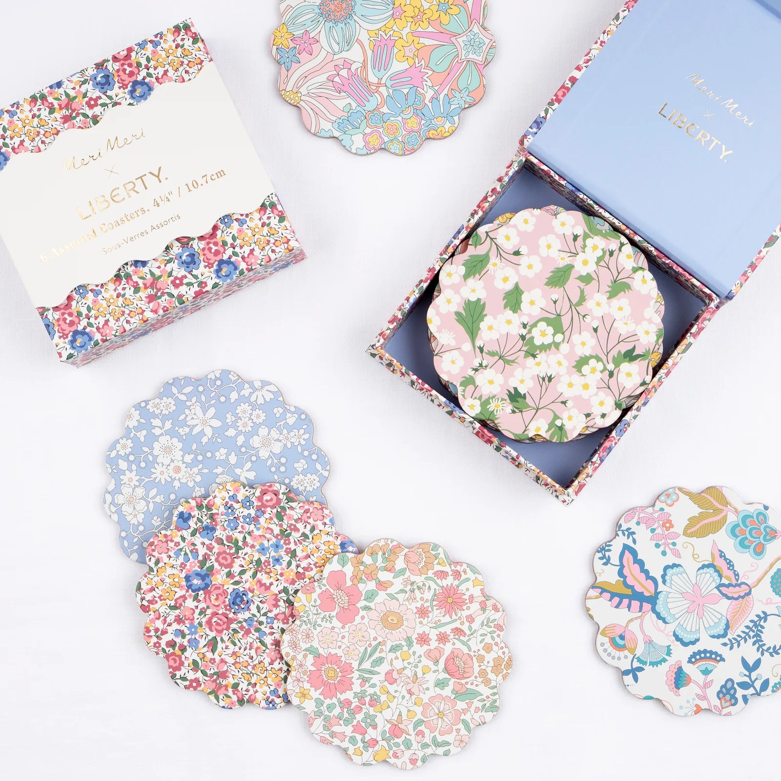 Meri Meri x Liberty Mixed Coasters Set image 4