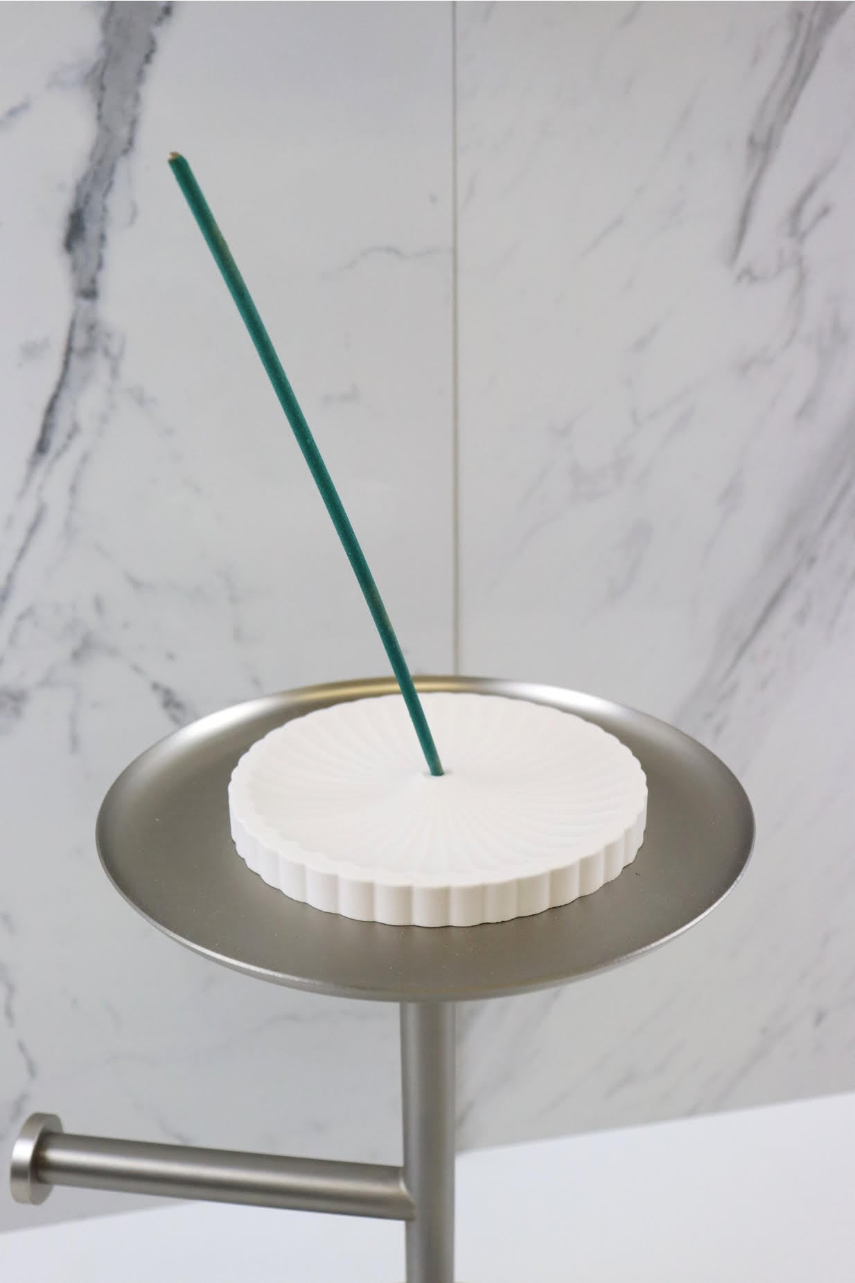 Fluted Round Incense Stick Holder image 1