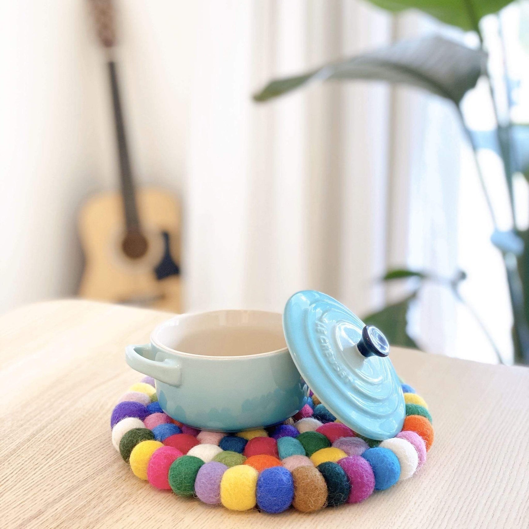 Circle Felt Ball Trivet image 1