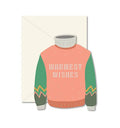 Warmest Wishes Sweater Greeting Card image 0