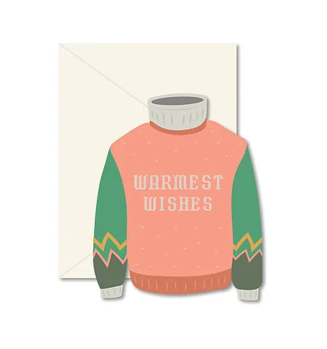 Warmest Wishes Sweater Greeting Card image 0