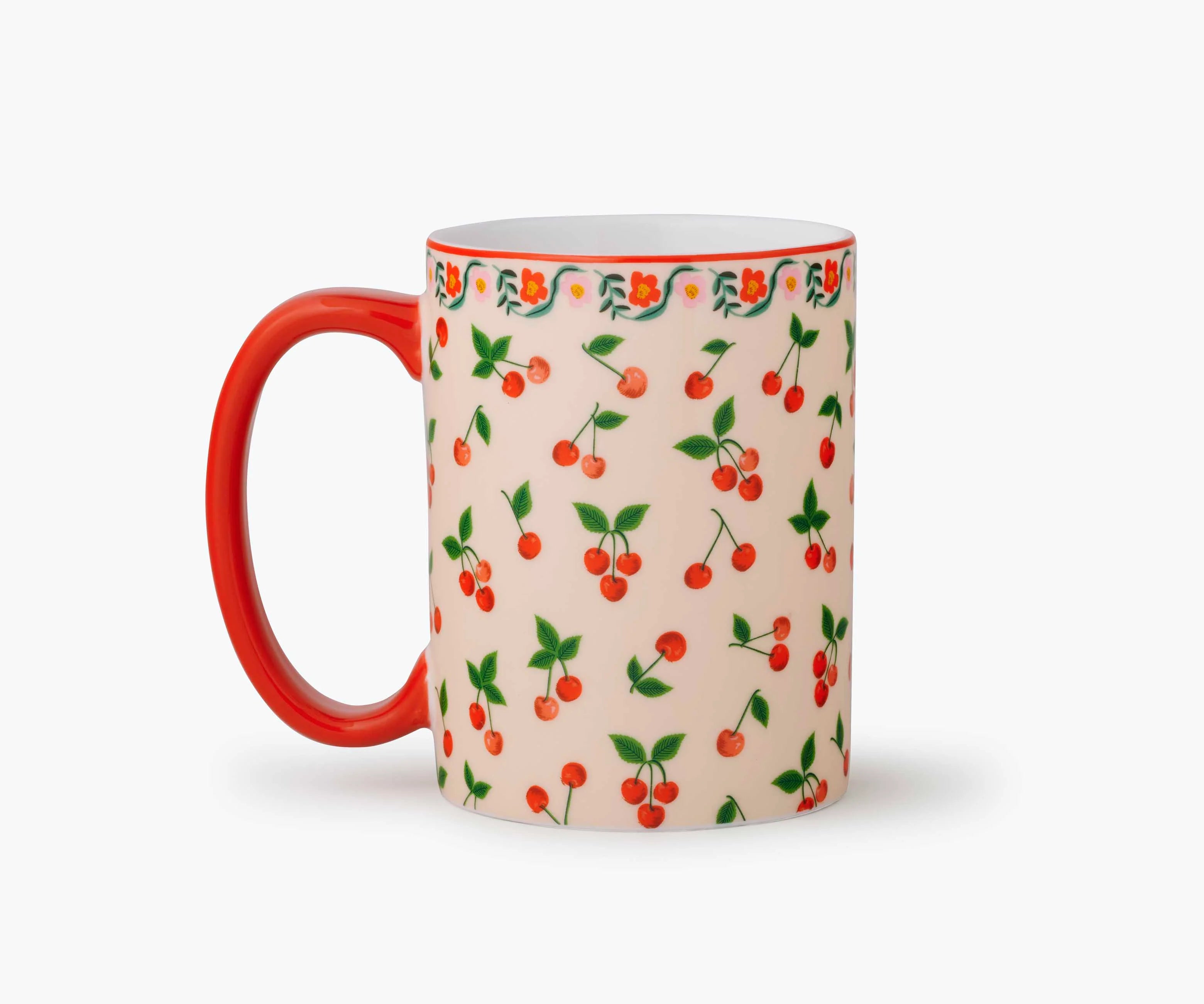 Cherries Porcelain Mug image 1