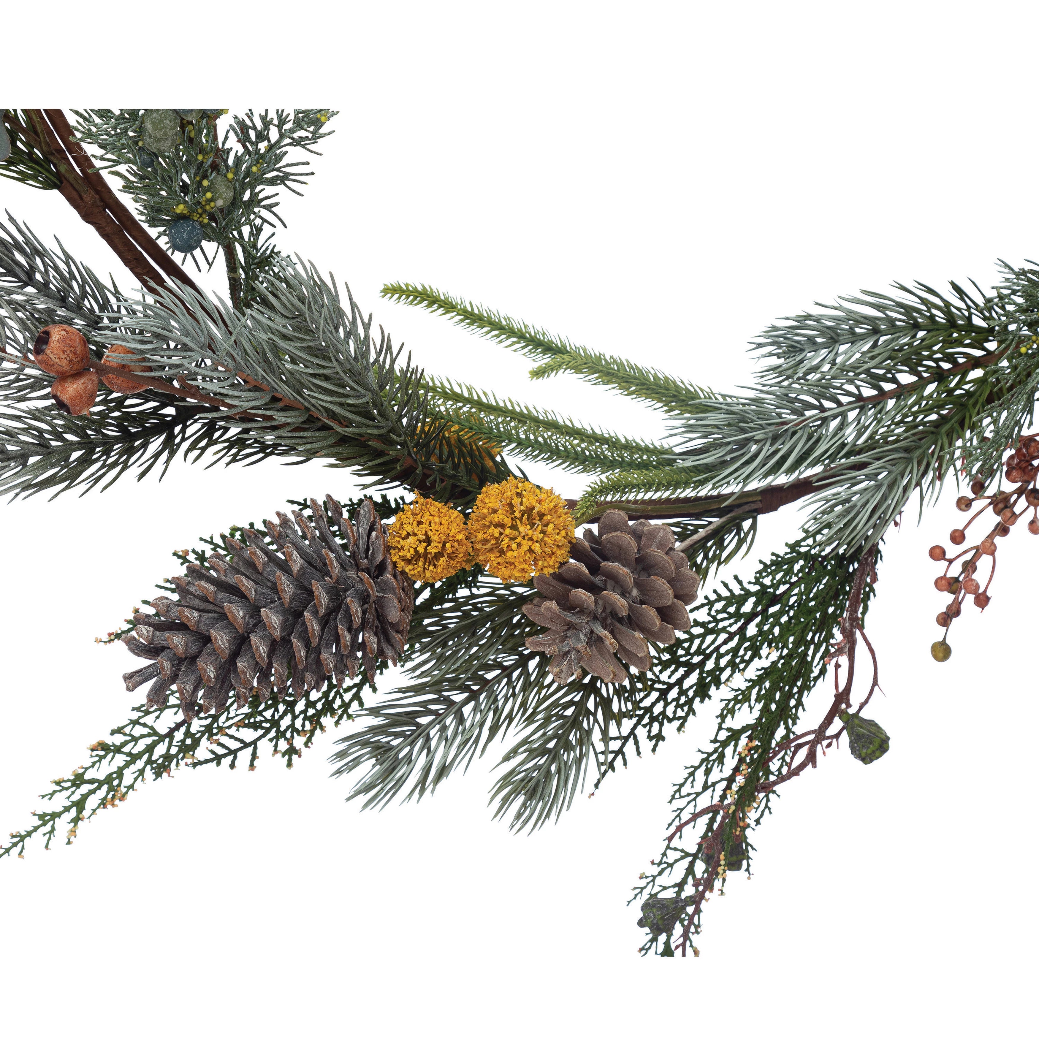 Faux Mixed Evergreen Garland image 1