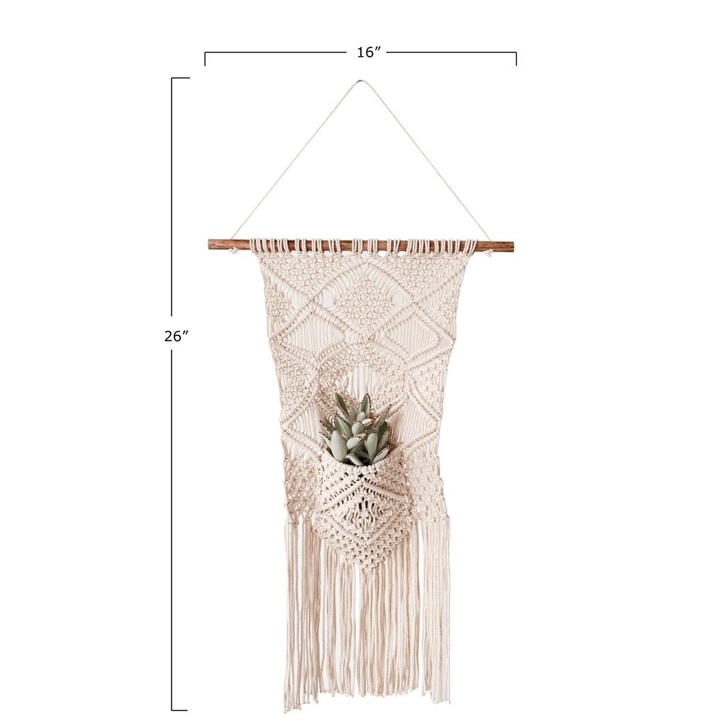 Macrame Wall Hanging w/ Pocket image 2