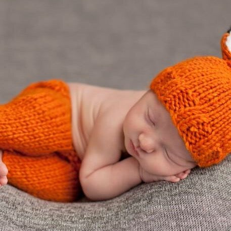 Fox Newborn Knit Set image 1
