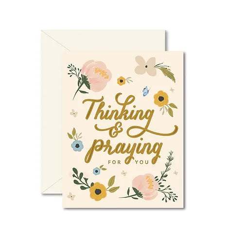 Thinking and Praying For You Greeting Card image 0
