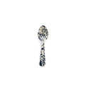 Splatter Enamelware Small Spoon: Navy & Cream Splatter