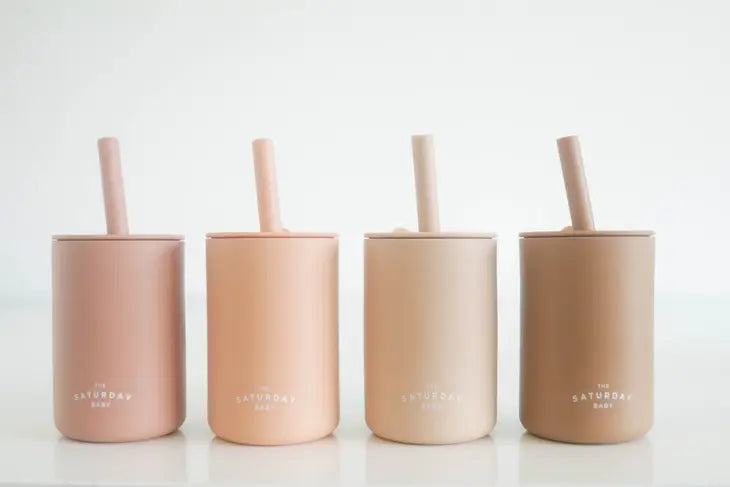 Baby Silicone Straw Cup image 1