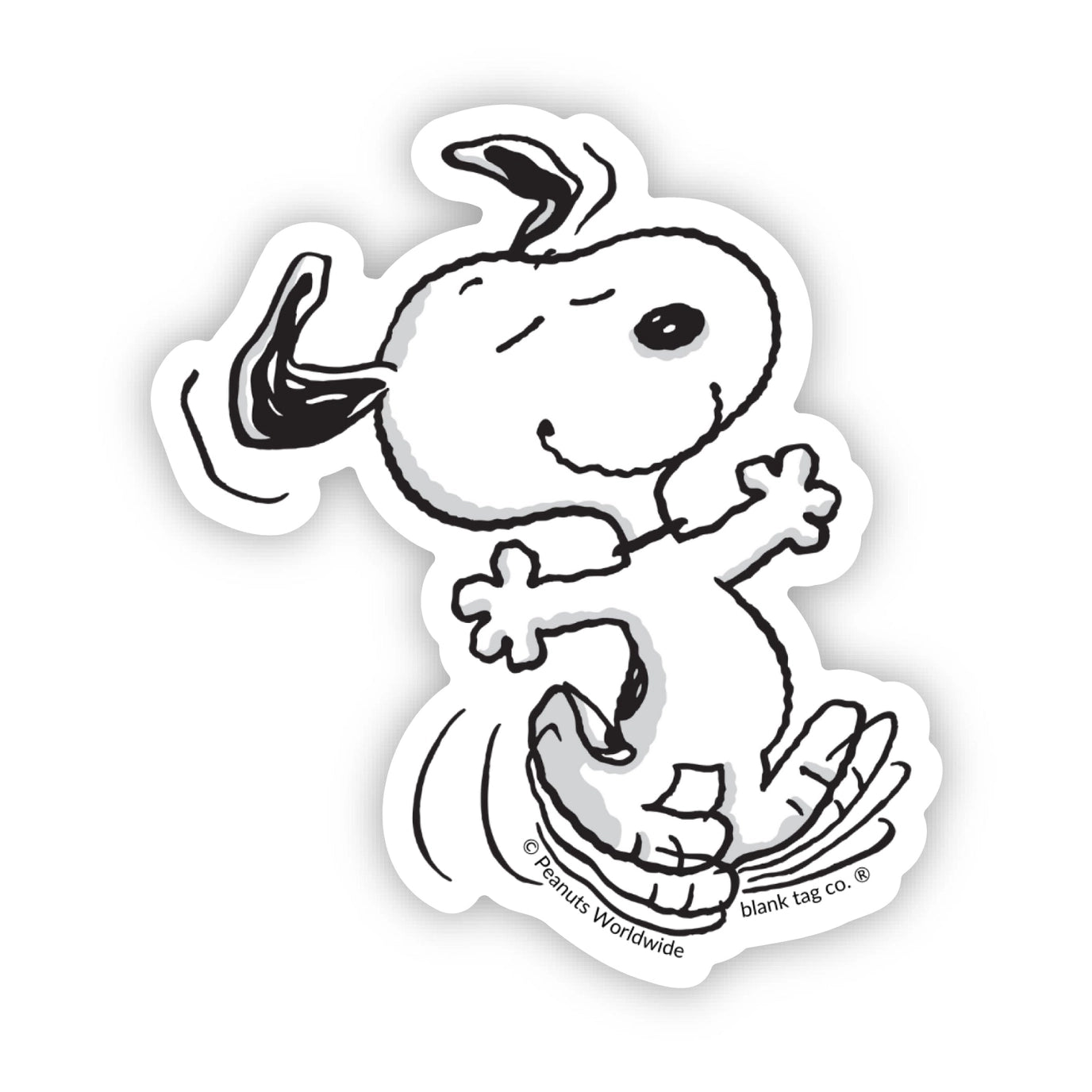 Peanuts® Waterproof Sticker - Dancing Snoopy