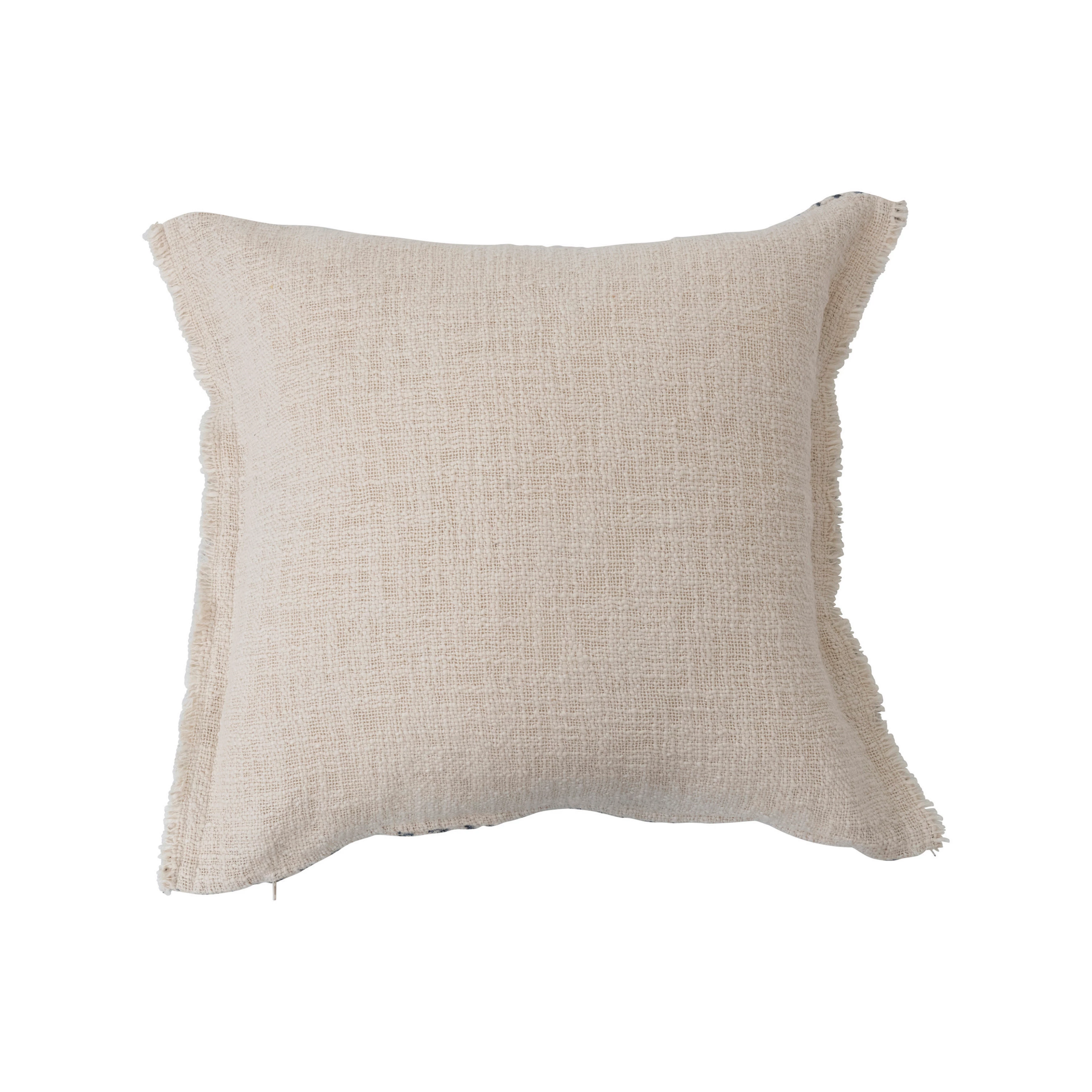 Stonewashed Woven Cotton Blend Pillow image 2