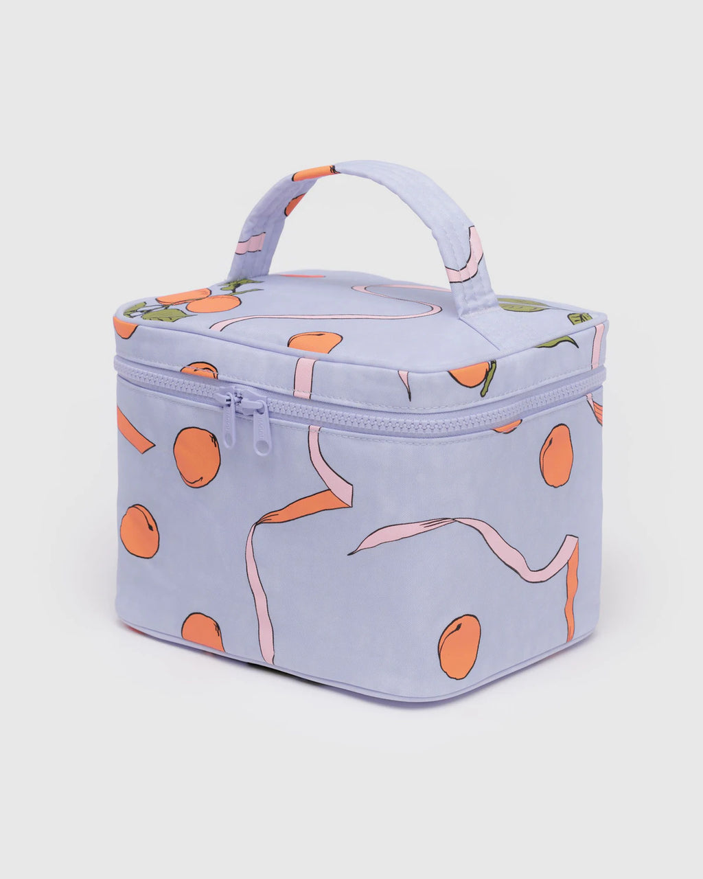 Large Cosmetic Case - Apricots & Ribbons image 0