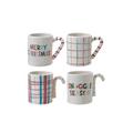 Stoneware Mug with Candy Cane Handle image 0