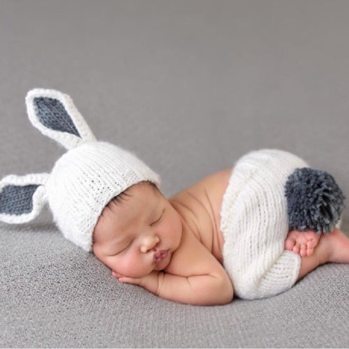 Bunny Knit Newborn Set image 1