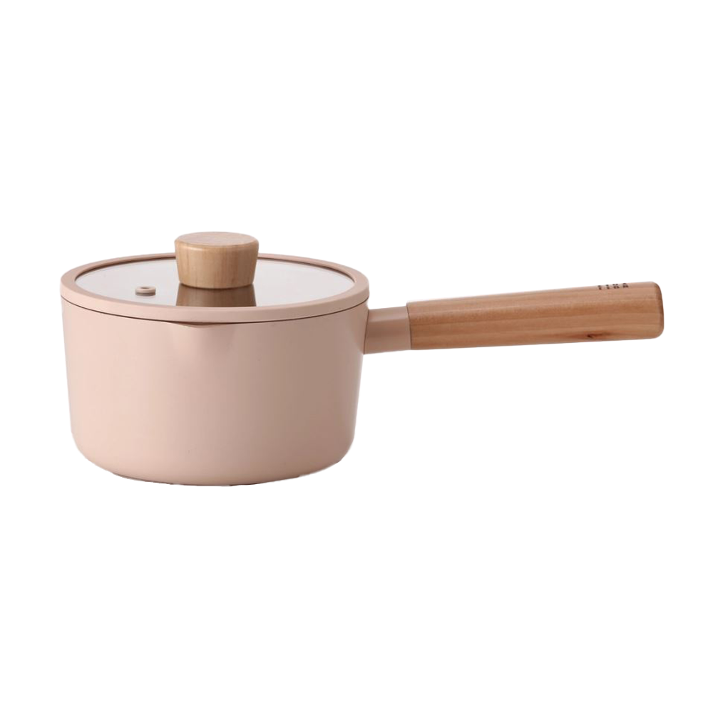 FIKA Baby Saucepan w/ Glass Lid - Peach image 0