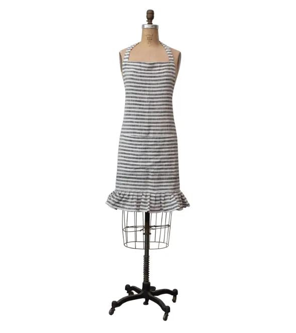 Striped Apron w/ Ruffle image 3