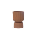 Stoneware Pleated Footed Planter image 0