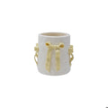 Yellow Bow Stoneware Planter image 0