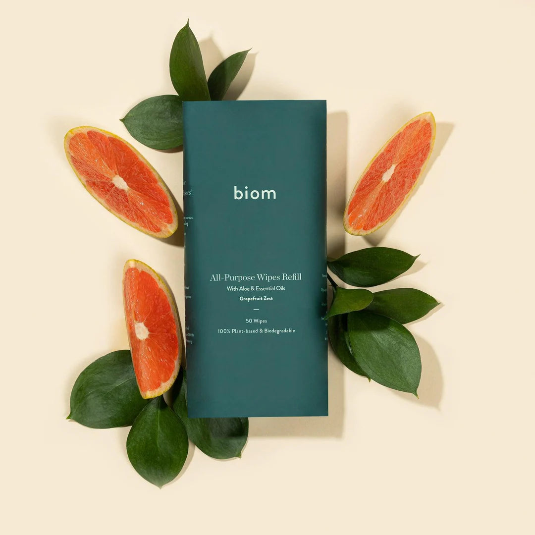 Biom All-Purpose Wipe Refill - Grapefruit Zest image 3