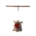 Wool Felt Mice with Heart Ornament image 0