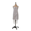Woven Cotton Apron w/ Grid - Grey & Sienna image 0