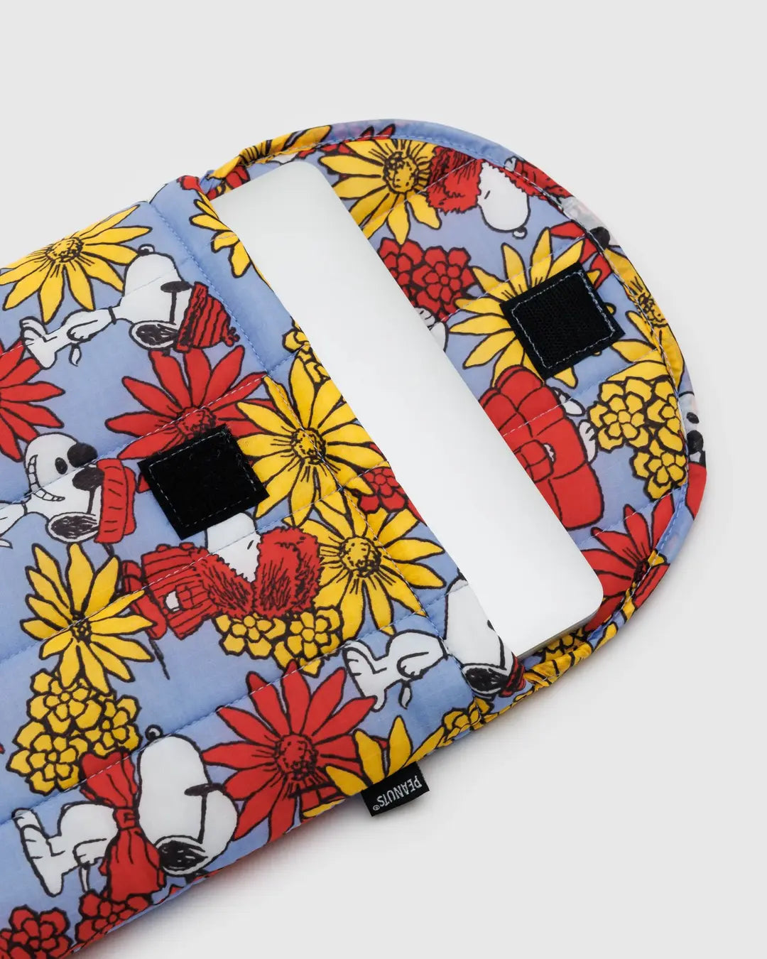 Puffy Laptop Sleeve - Floral Snoopy image 1