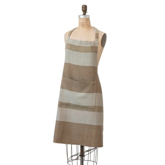 Waffle Weave Apron w/ Pocket - Olive image 1
