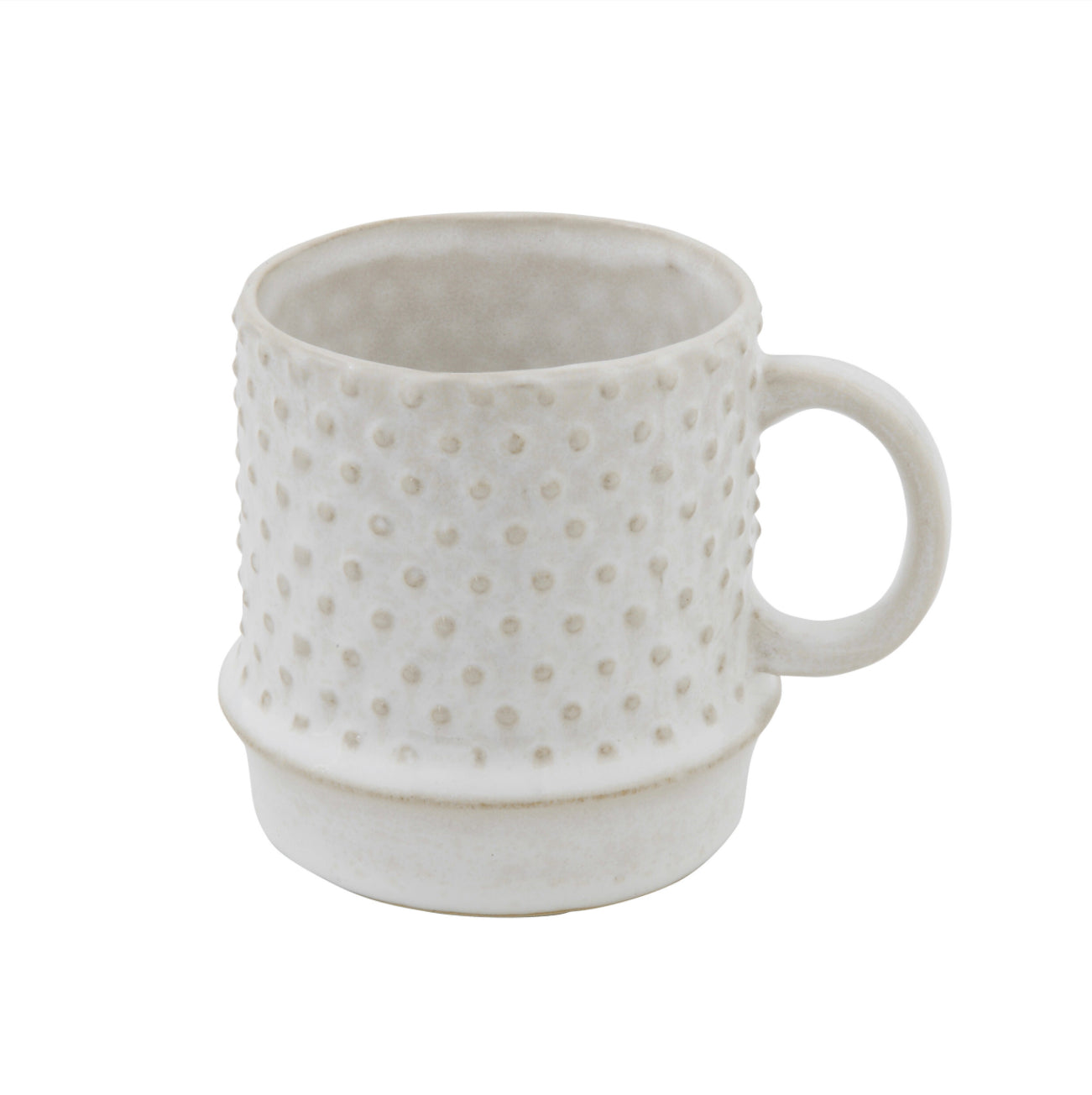 Hobnail Pattern Stoneware Mug image 0
