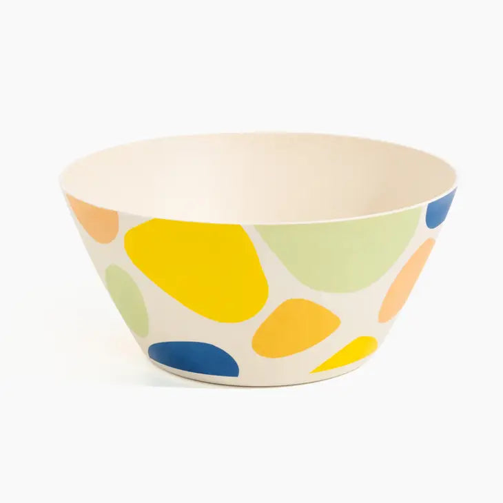 Bamboo Serving Bowl in Pebbles image 0