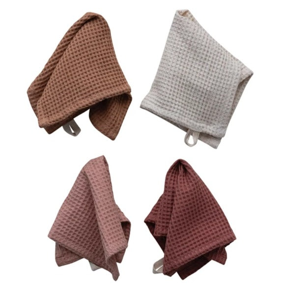 Linen & Cotton Waffle Dish Cloths - Set of 4 image 2
